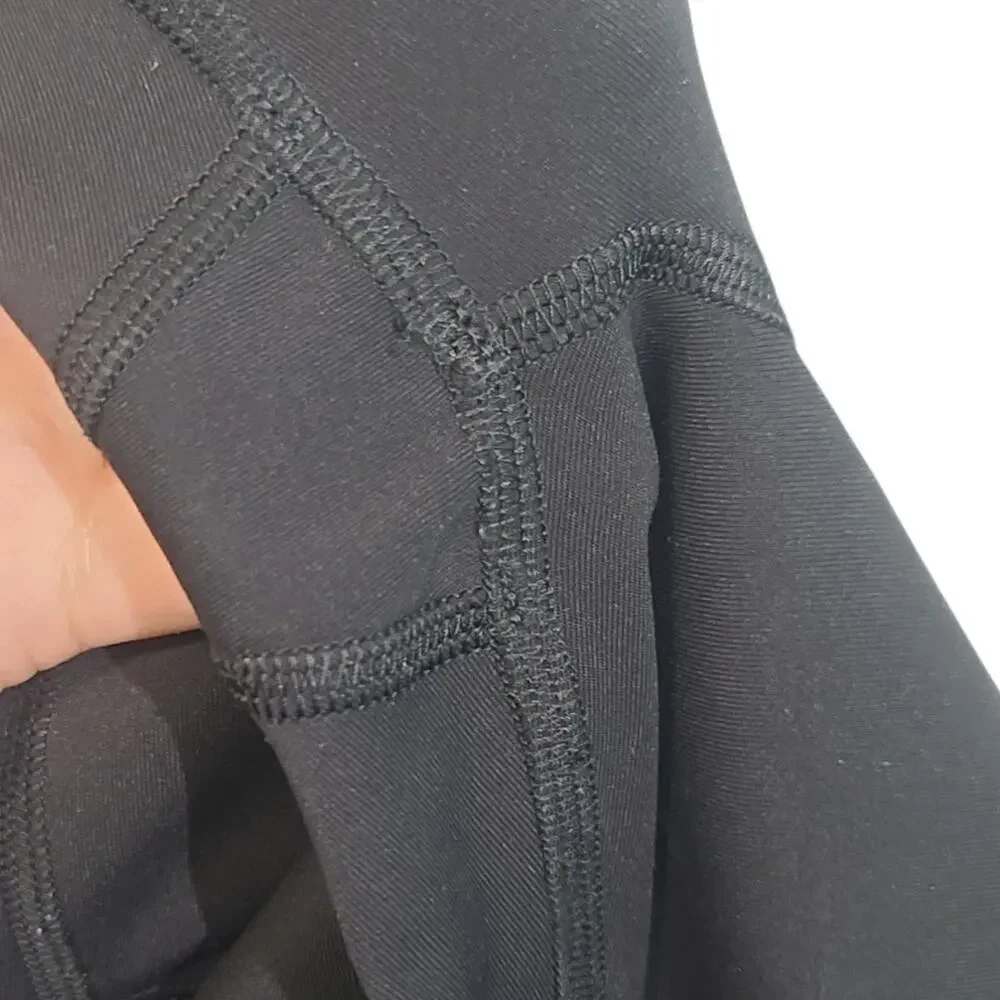 Lululemon Pace Rival Crop High-Rise 22" Black Size 6 GUC Luxtreme - Picture 5 of 6